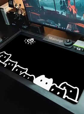 Cute cat Mouse Pad Large Square Computer Office Game Table M