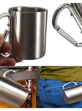 1PC Outdoor Mountaineering Button Water Cup Travel Camping P