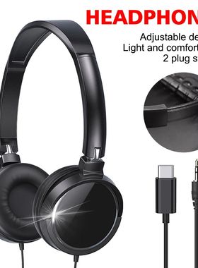 Wired 3.5mm/Type-C Headphones Noise Cancelling Business Over