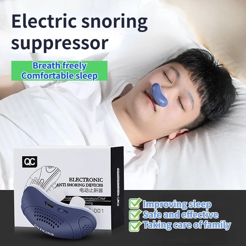 Electric Anti Snore Device Nose Clip Anti-Snoring Sleep Aid