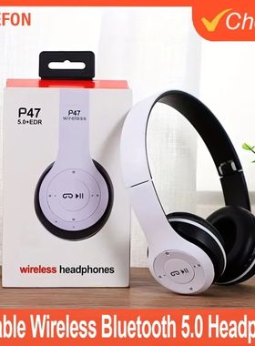 Head-mounted Bluetooth 5.0 Headsets Wireless Earphone 3.5MM