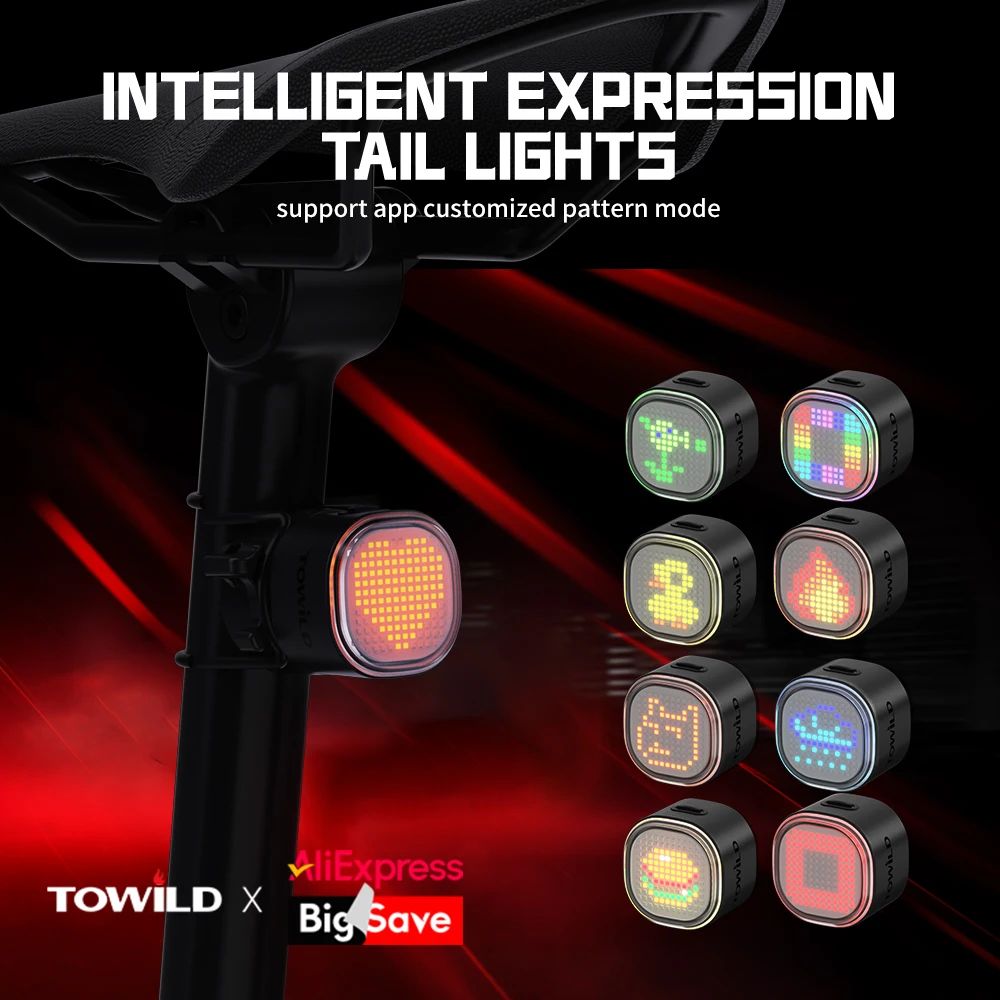 TOWILD TL08 Intelligent Expression Taillight 140 Led Braking