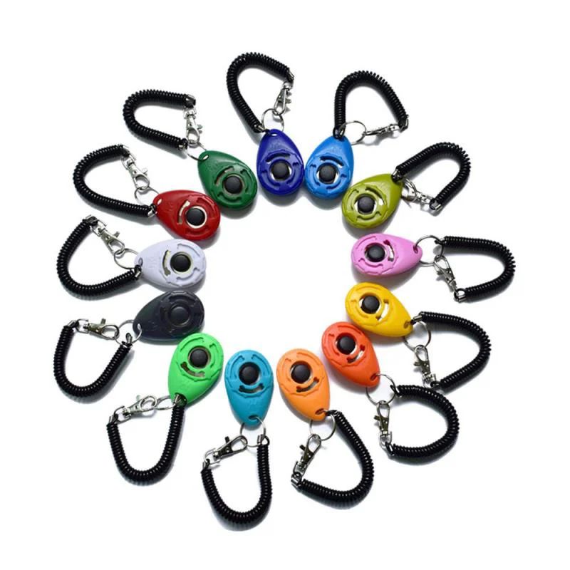 10pcs Pet Cat Dog Training Clicker Plastic Dogs Click Traine