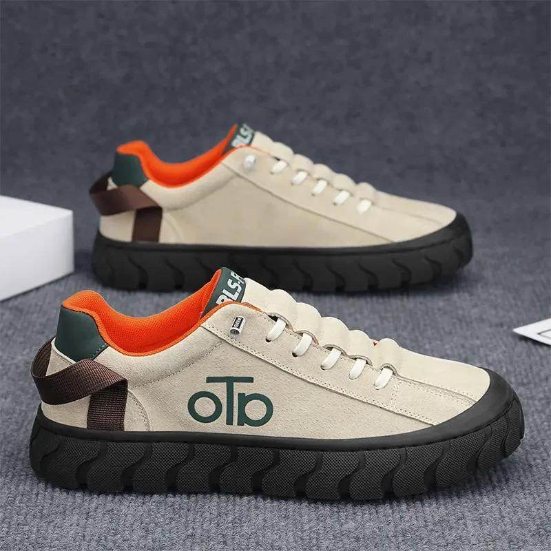 荒漠狮子男鞋设计师款2025秋冬增高潮鞋减震防滑耐磨运动休闲板鞋