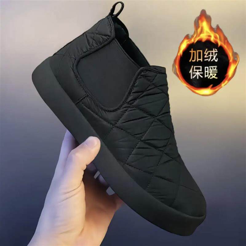 帕拉鞋男款福建晋江棉鞋俄罗斯雪地靴冬季加绒保暖飞行员休闲鞋潮