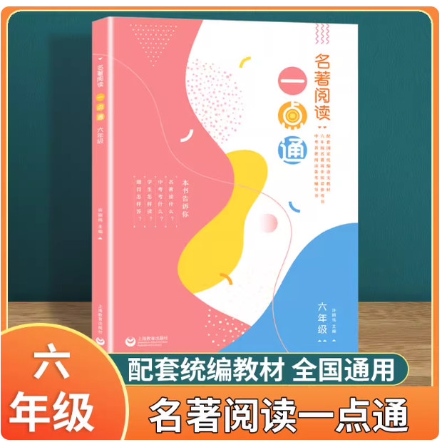 名著阅读一点通 六6年级中考6许丽伟 版语文新教材名著同步阅读参考书上海教育出版社人教部编版读名著