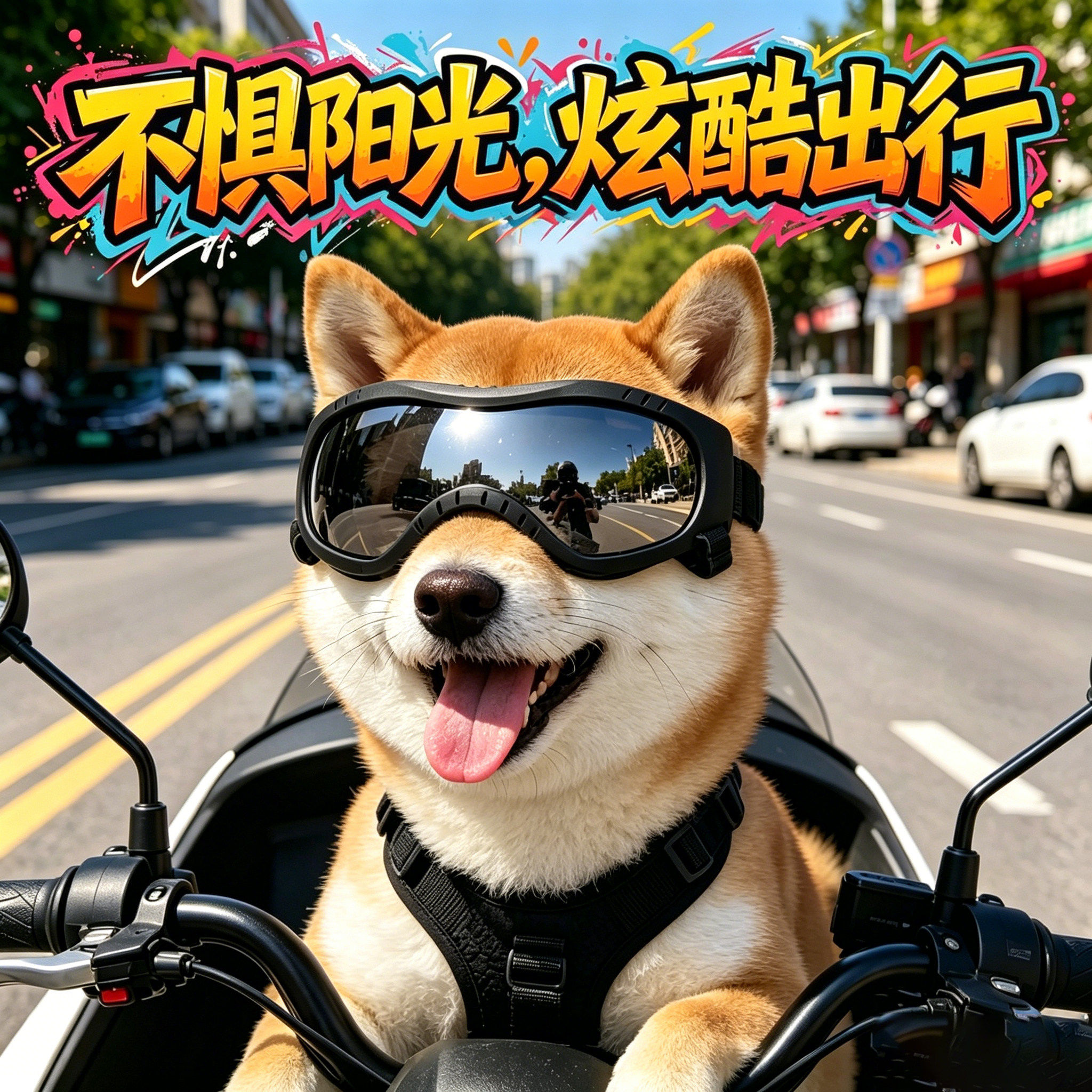 秋田专用狗狗眼镜宠物墨镜小狗护目镜狗防风镜配饰小型犬太阳镜狗