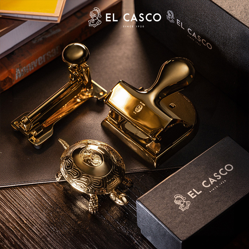 H的礼物清单丨1920西班牙「奢华文具品牌」EL CASCO黄金订书工具