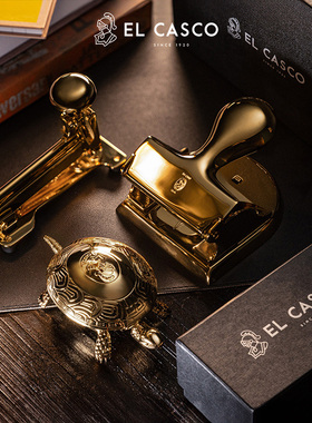 H的礼物清单丨1920西班牙「奢华文具品牌」EL CASCO黄金订书工具