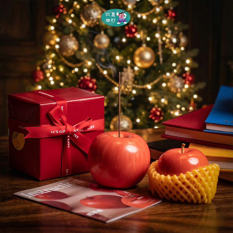 红苹果摆件平安夜圣诞礼物