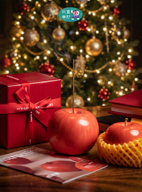 红苹果摆件平安夜圣诞礼物