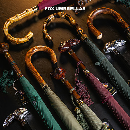 「奢华雨具」FOX手工复古雨伞