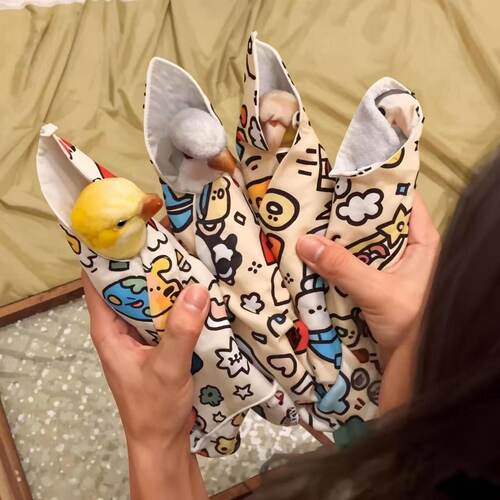 裹鸟布自粘强力猫咪围巾口水巾鹦鹉喂药专用防挣扎小宠物包裹布长