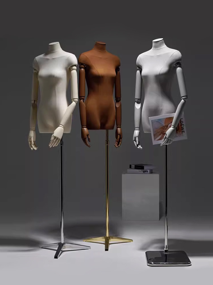 服装店新款扁身模特展示架全身假人体女装半身人偶橱窗模特道具女