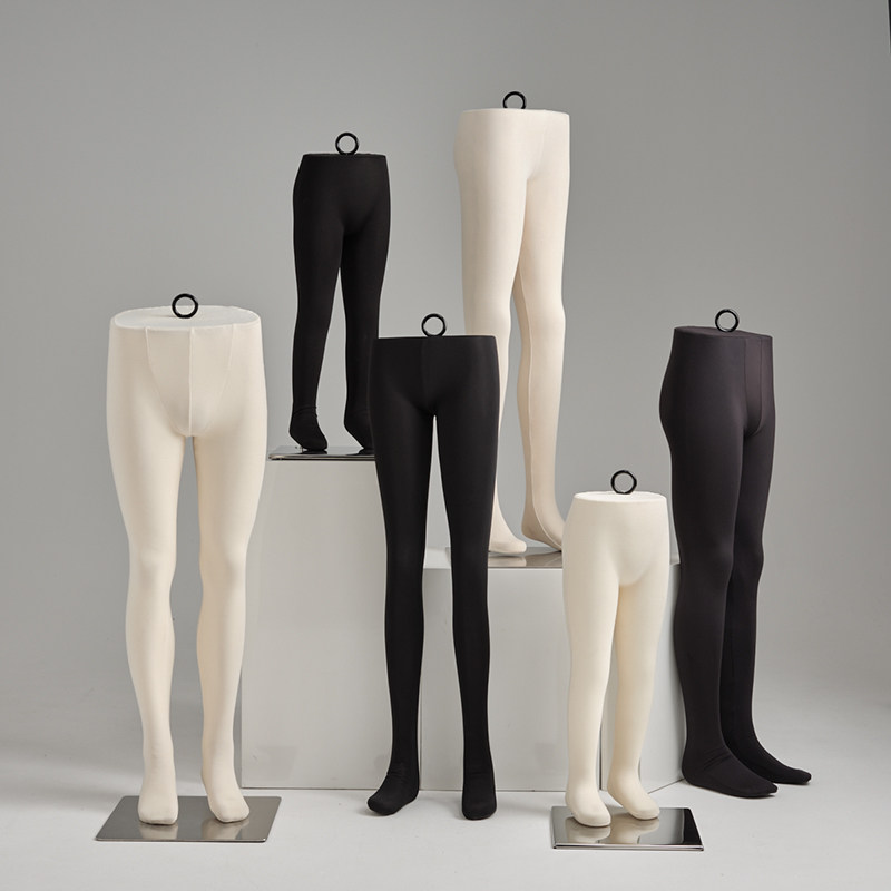 服装店模特展示架男女儿童软体可调节吊裤模半身服装模特拍摄道具