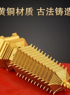 纯黄铜文昌塔摆件13层的