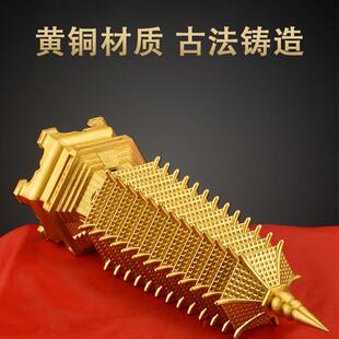 纯黄铜文昌塔摆件13层的十三层学生用9层九层考试顺利文曲星帝君