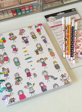 【恋语贴贴】THE HAPPY PLANNER手账礼盒B5美式笔记本高颜值可爱小清新生日礼物记事本手账本套盒