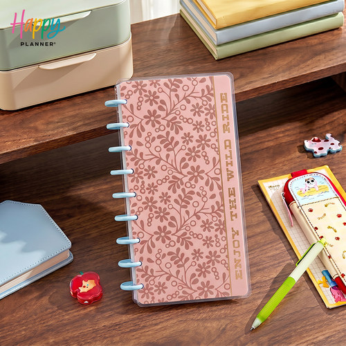 【西部花田】THE HAPPY PLANNER中号半幅横线weeks笔记本活页本手账蘑菇环文创