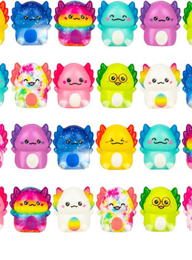 12Pack Axolotl Slow Squishy Toys Soft Stress Relief Fidgets