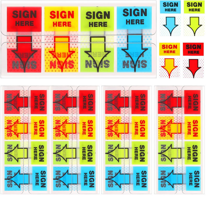 800pc Sign Here Stickers Arrow Labels Office School Supplies,文具电教/文化用品/商务用品,不干胶标签,淘宝优惠券,粉丝福利购,淘宝优惠卷
