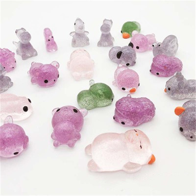 5pc Glitter Mochi Boot Ball Decompression Sticky Stress Toys