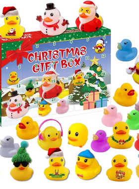 Advent Calendar Rubber Ducks Bath Toys Christmas Blind Box