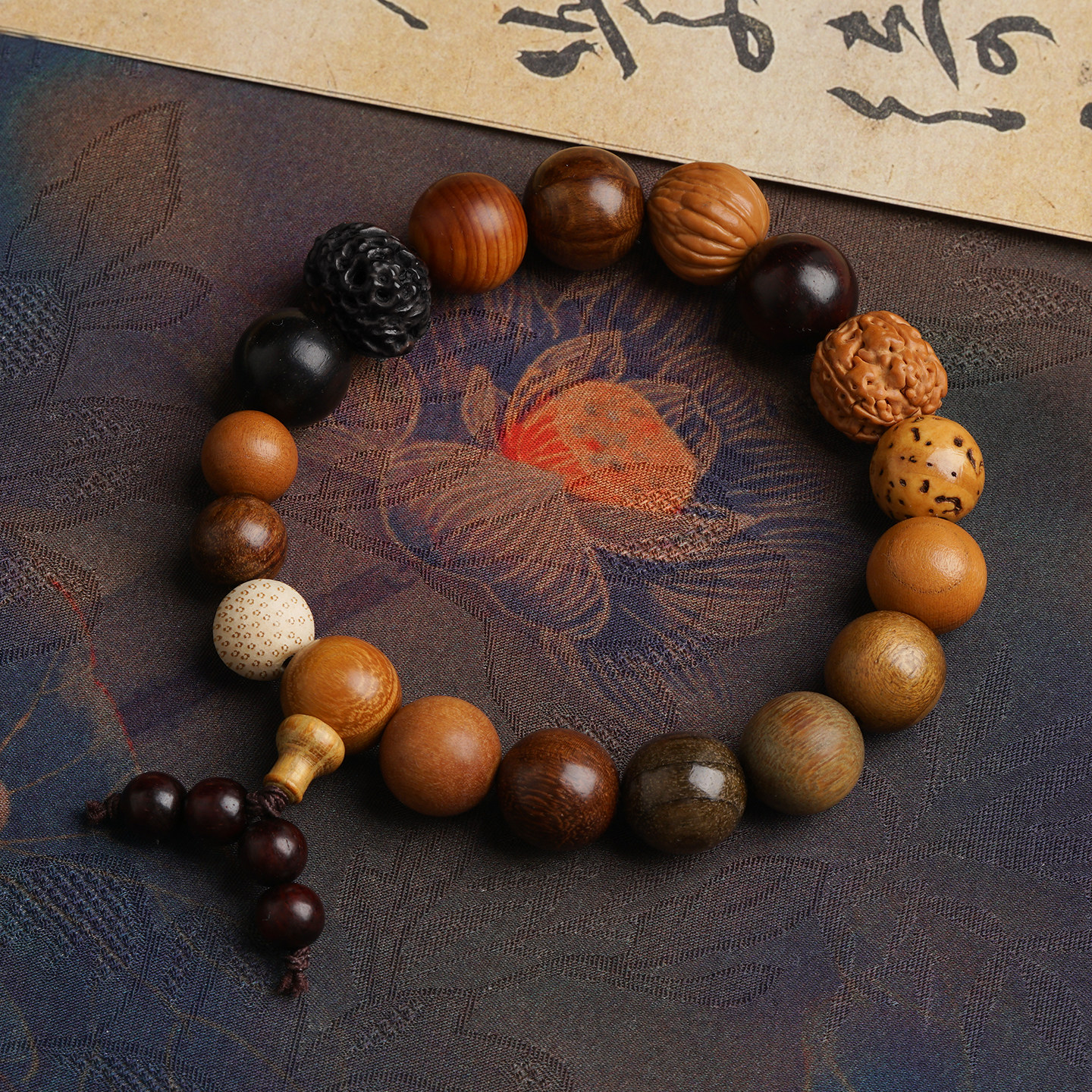 原创天然原木18籽男士手链十八子手串男女十八籽多宝菩提文玩礼物