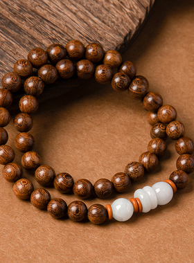 天然金丝檀木文玩手链