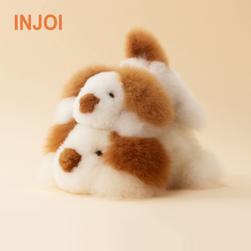 injoi趴趴狗玩偶秘鲁羊驼毛公仔超柔软毛绒玩具情侣儿童生日礼物