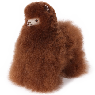 INJOI15cm羊驼毛玩偶秘鲁手工毛绒玩具公仔闺蜜儿童生日新年礼物