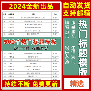 抖音快手自媒体视频号短视频热门标题模陈述句疑问句对比反转句