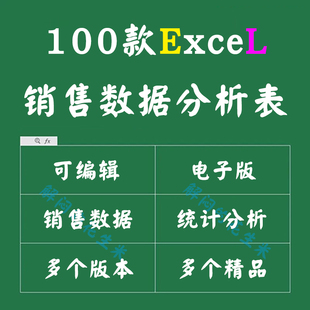 销售数据统计分析Excel表格业绩收入利润成本对比可视化看板图表