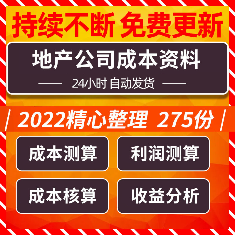 房地产开发景观设计成本测算预算表控制管理流程规划优化合约模板