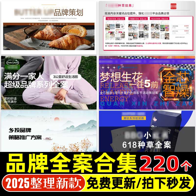 4A广告品牌全案定位战略策略设计传播公关策划PPT方案