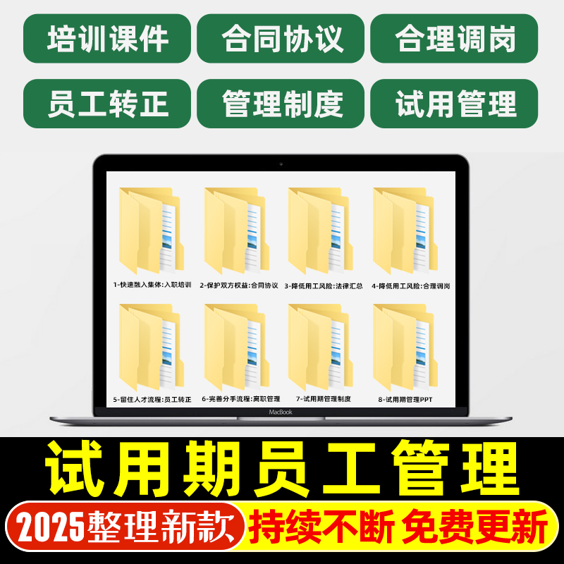 员工试用期管理制度用人风险防控转正调岗合同流程入职培训课件