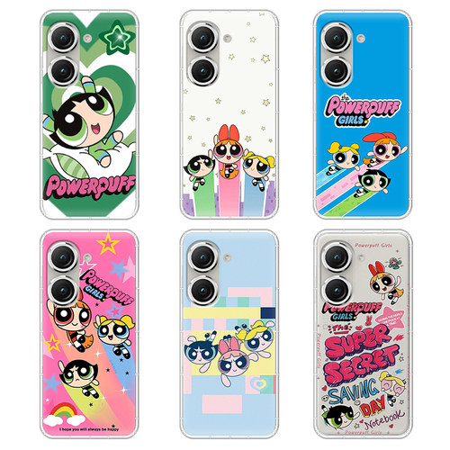 适用华硕zenfone11ultra手机壳飞天小女警zenfone9/10/8/8Flip可爱防摔硅胶软壳保护套