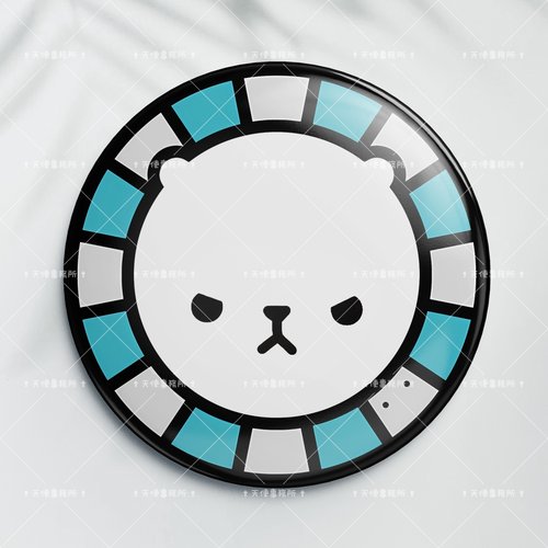 舞萌DX吧唧maimaiDX生气迪拉熊58mm徽章亚克力挂件钥匙扣可爱搞怪