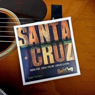 美产 Santa Cruz 现货民谣箱琴木吉他琴弦 中低张力 酷糖