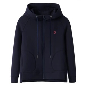 简约外套 女2023春夏百搭休闲宽松时尚 梓淇大版 空气棉连帽卫衣开衫