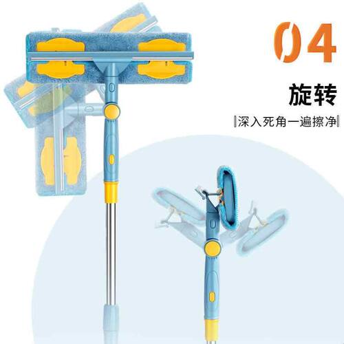 擦玻璃神器家用擦窗户刮水高层窗外清洁刷伸缩杆拖把保洁清洁工具