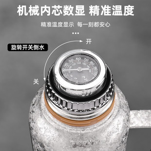 高端纯钛双层保温杯大容量家用钛壶保温壶钛合金内胆焖茶壶传家壶