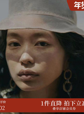 AMERI 透纱柔软度假丝绸质感渔夫帽薄款水桶帽02111520790