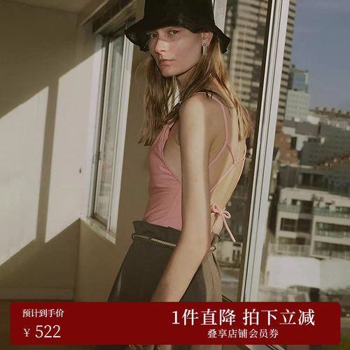 休闲连体泳衣绑带背心短裤