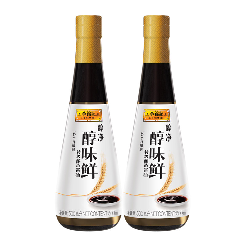 李锦记醇净醇味鲜500ml瓶装特级酿造生抽酱油凉拌炒菜厨房调味料,粮油调味/速食/干货/烘焙,酱油,淘宝优惠券,粉丝福利购,淘宝优惠卷