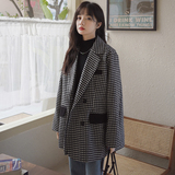 大货格子西装外套973-P120-K178，女装毛呢外套，HH服饰