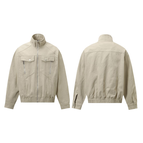 AU8OFCLUB美式vintage座山蟒底特律夹克男女小众设计感百搭外套潮