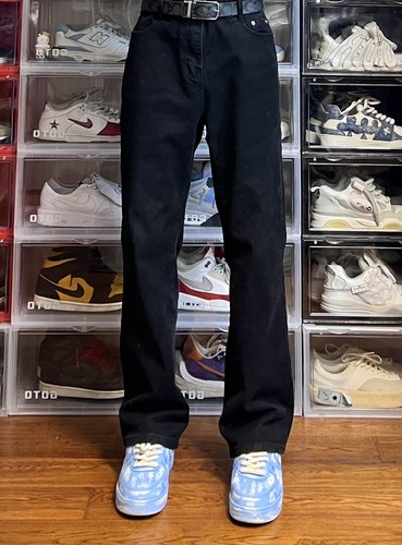 牛仔裤长裤微喇裤AU8OFCLUB水洗