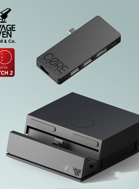 Skull & Co. Switch 2便携底座 skullco骷髅雾鸦savage raven 连接电视戴壳直插兼容SD 电脑手机USB扩展坞