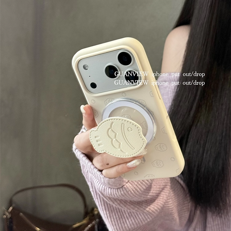 guanview ins风线条鲷鱼烧磁吸支架适用iphone17